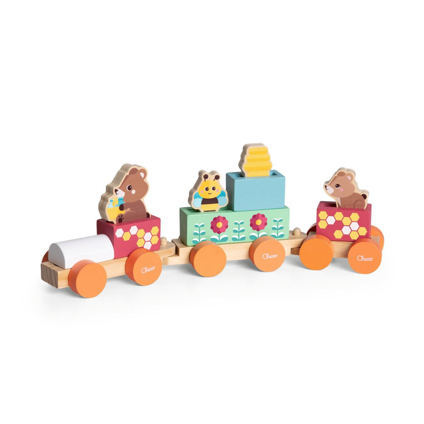Chicco Playset in legno Treno degli Orsetti My Wood Friends +2 anni