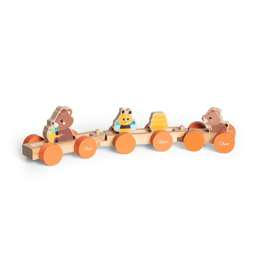 Chicco Playset in legno Treno degli Orsetti My Wood Friends +2 anni