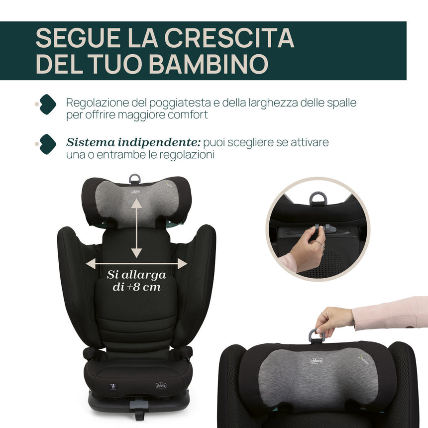 Chicco Seggiolino Auto Fold&Go S i-Size 100-150 cm
