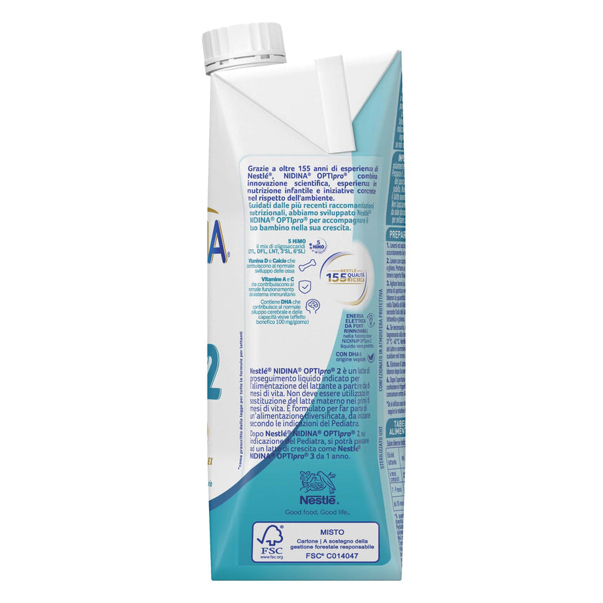 Nestlé Nidina Optipro Latte di Proseguimento 2 liquido 500 ml