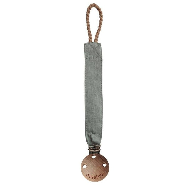 Mushie Catenella Portaciuccio in tessuto Roman Green