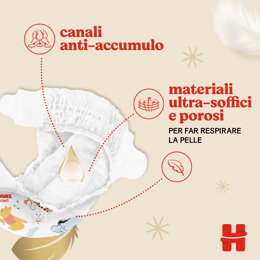 Huggies Pannolini Extra Care Taglia 2 (3-6 kg) Megapack 104 pezzi