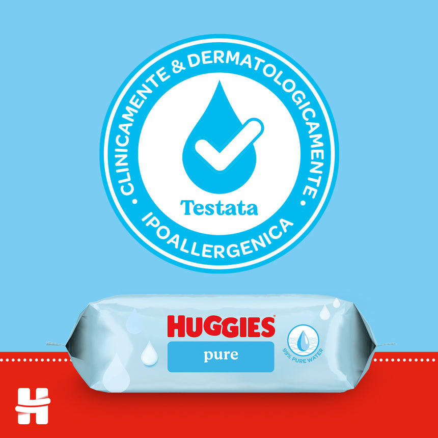 Huggies Salviette Pure 99% Acqua Multipack 672 pezzi (12x56 pezzi)