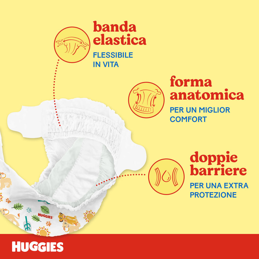 Huggies Pannolini Unistar Taglia 4 (7-18 kg) Megapack 144 pezzi