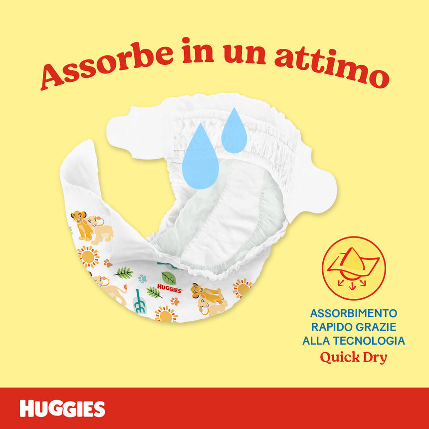 Huggies Pannolini Unistar Taglia 4 (7-18 kg) Megapack 144 pezzi
