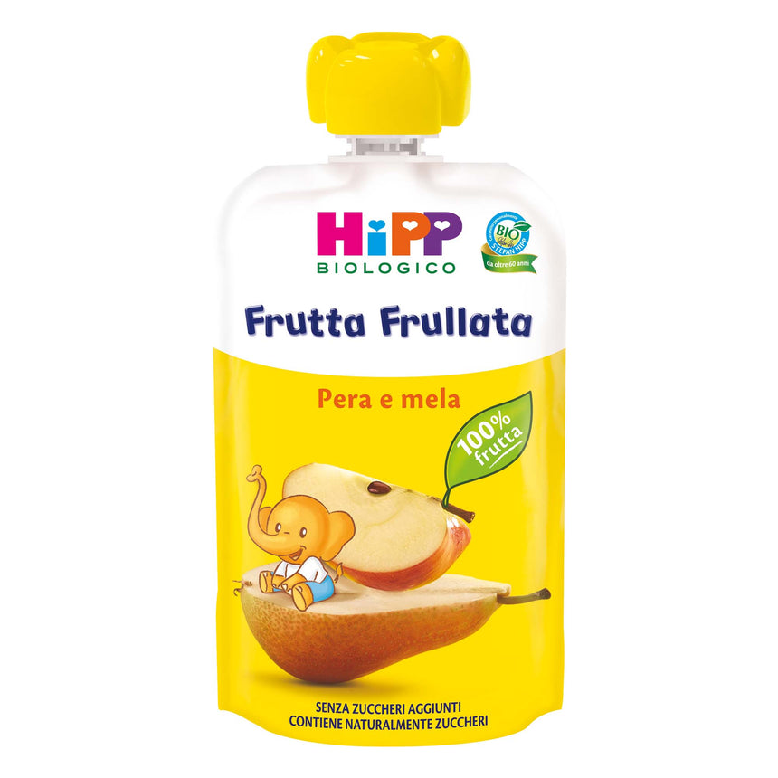 HiPP Merenda da spremere Pera e Mela Bio 90 g