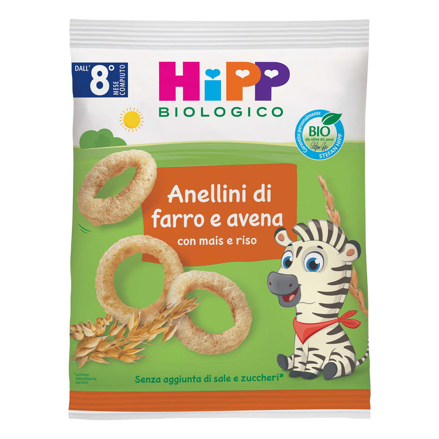 HiPP Anellini di Farro e Avena Bio 30 g