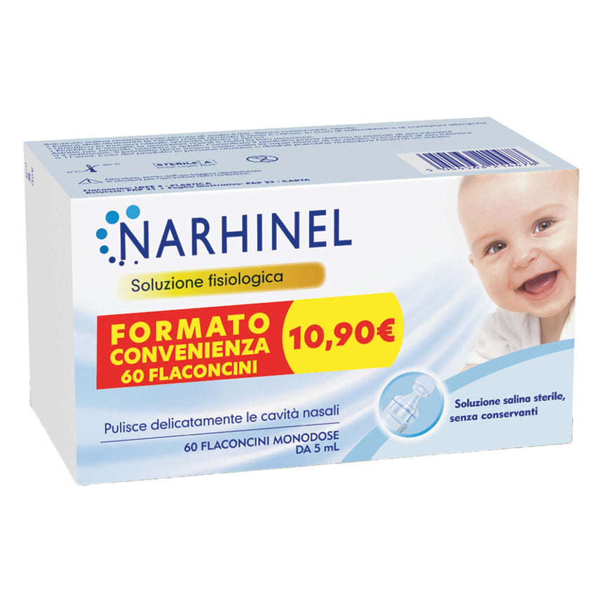 Narhinel Soluzione Fisiologica Monodose 60 flaconcini da 5 ml