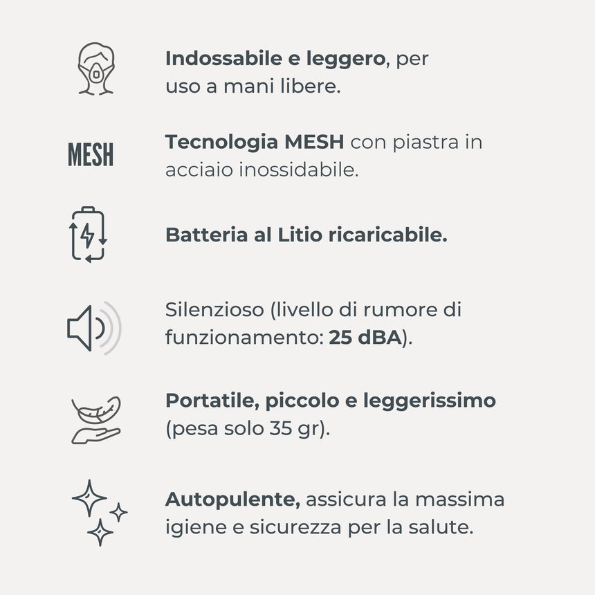 Nuvita Aerosol Mesh Indossabile