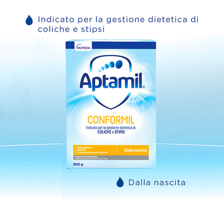 Aptamil Latte Anti Colica e Stipsi Conformil in polvere 600 g