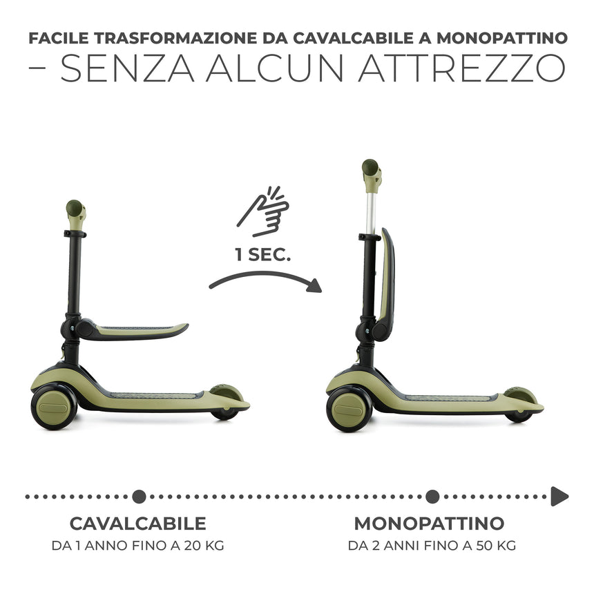 Kinderkraft Monopattino Halley +2 anni