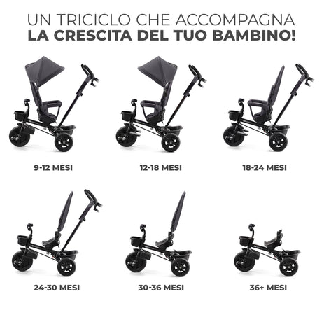 Kinderkraft Triciclo Evolutivo Aveo +9 mesi