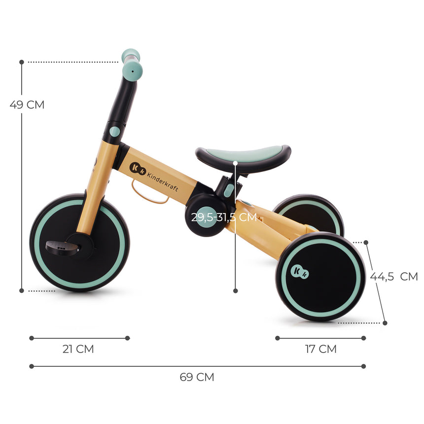 Kinderkraft Triciclo 3in1 4Trike +12 mesi