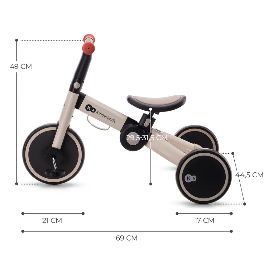 Kinderkraft Triciclo 3in1 4Trike +12 mesi