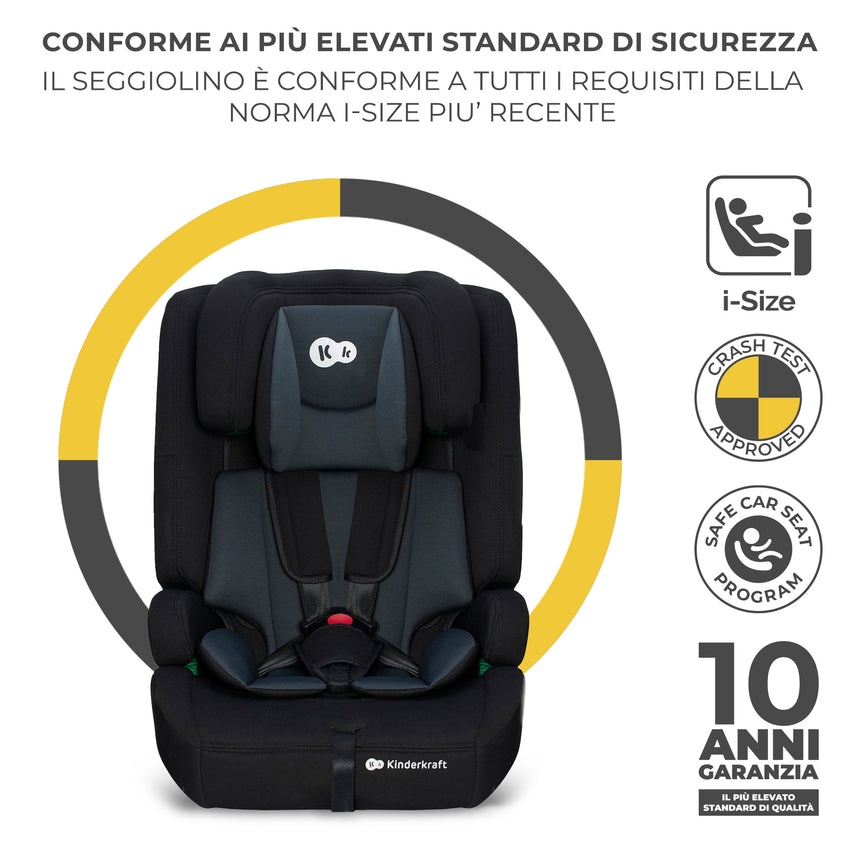 Kinderkraft Seggiolino Auto Safety Fix 2 i-Size 76-150 cm