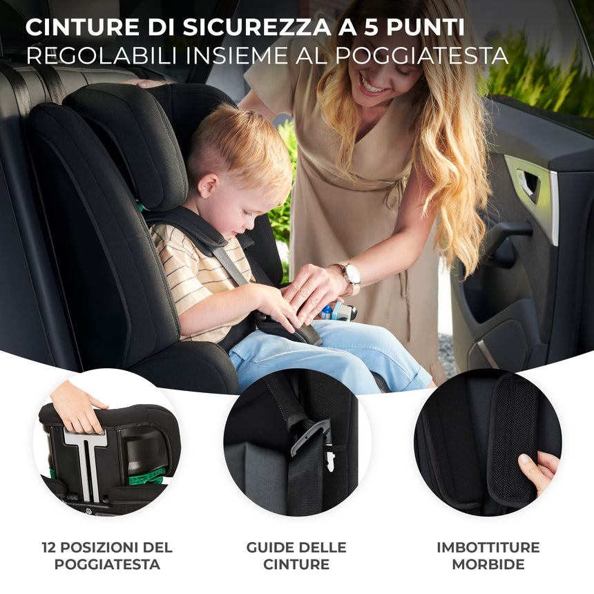 Kinderkraft Seggiolino Auto Safety Fix 2 i-Size 76-150 cm