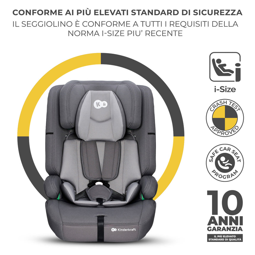 Kinderkraft Seggiolino Auto Safety Fix 2 i-Size 76-150 cm