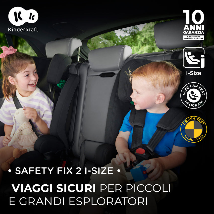 Kinderkraft Seggiolino Auto Safety Fix 2 i-Size 76-150 cm