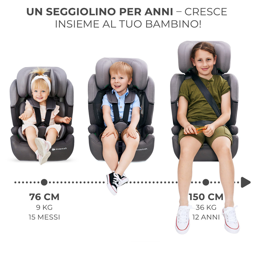 Kinderkraft Seggiolino Auto Comfort Up i-Size 76-150 cm