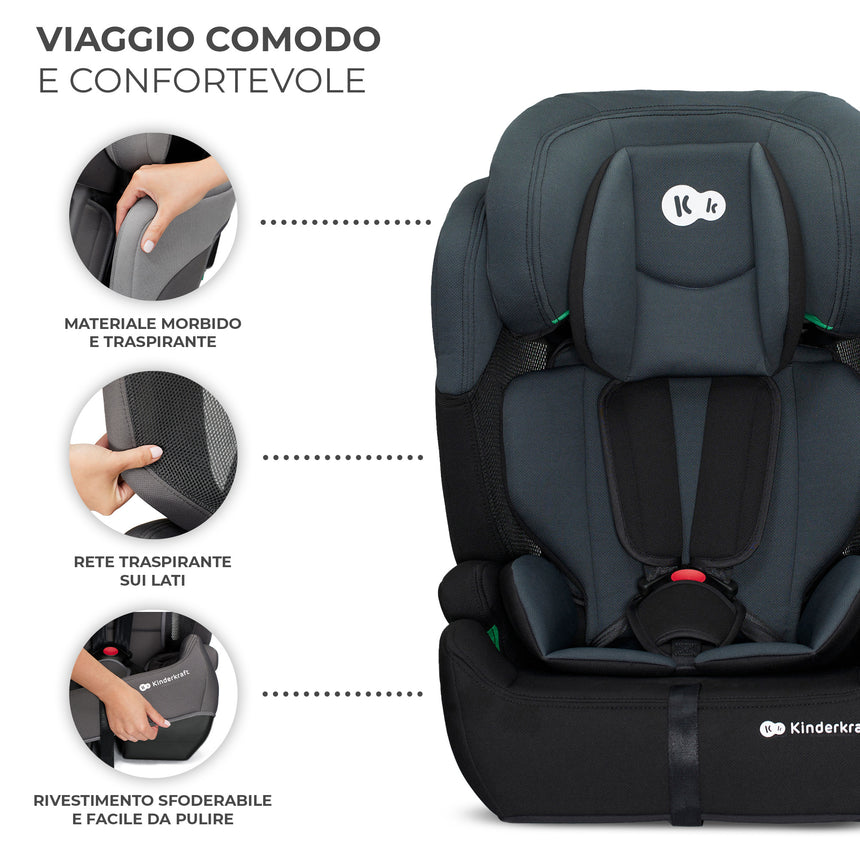 Kinderkraft Seggiolino Auto Comfort Up i-Size 76-150 cm