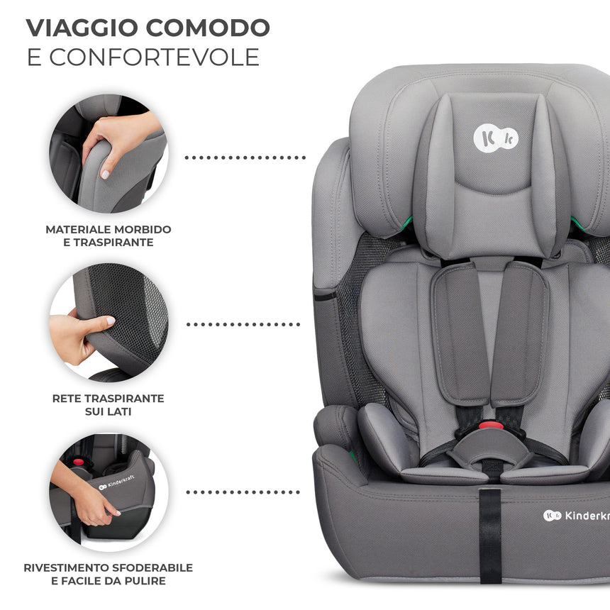 Kinderkraft Seggiolino Auto Comfort Up i-Size 76-150 cm