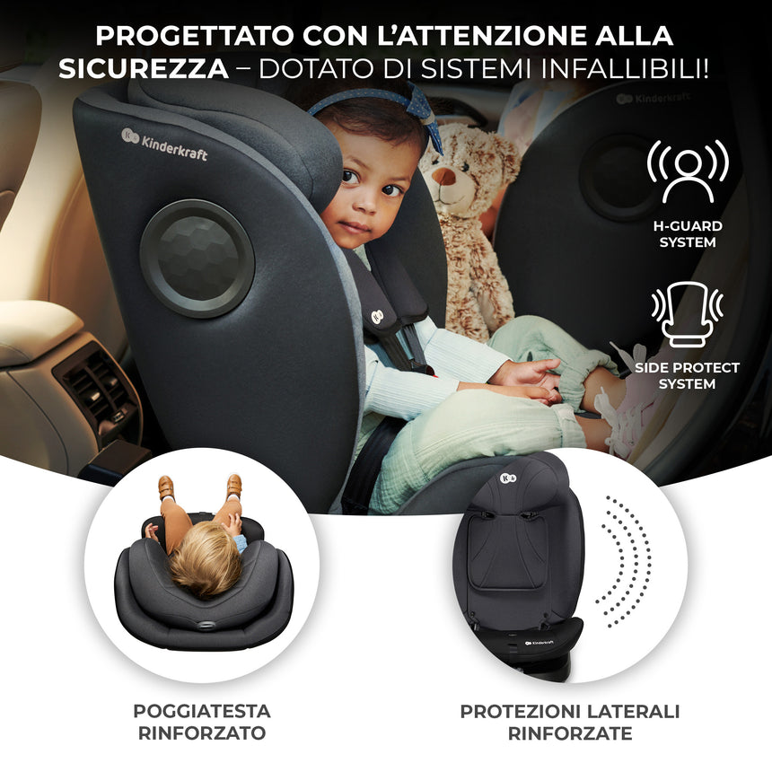 Kinderkraft Seggiolino Auto i-360 i-Size 40-150 cm