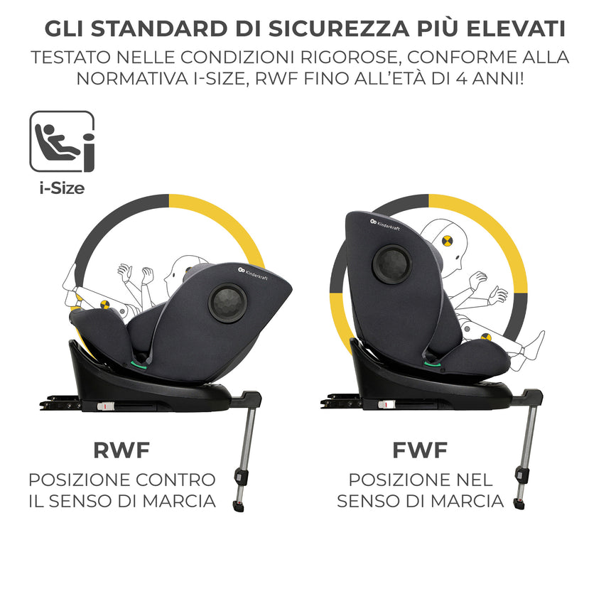 Kinderkraft Seggiolino Auto i-360 i-Size 40-150 cm