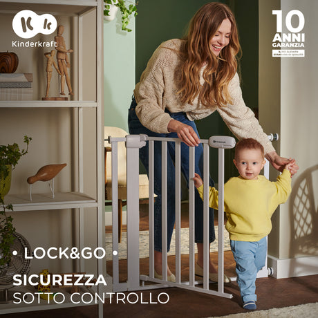 Kinderkraft Cancelletto di Sicurezza Lock&Go