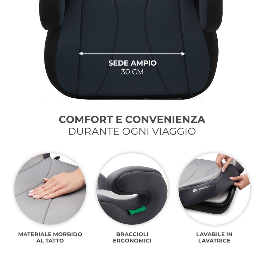 Kinderkraft Seggiolino Auto i-Boost i-Size 135-150 cm