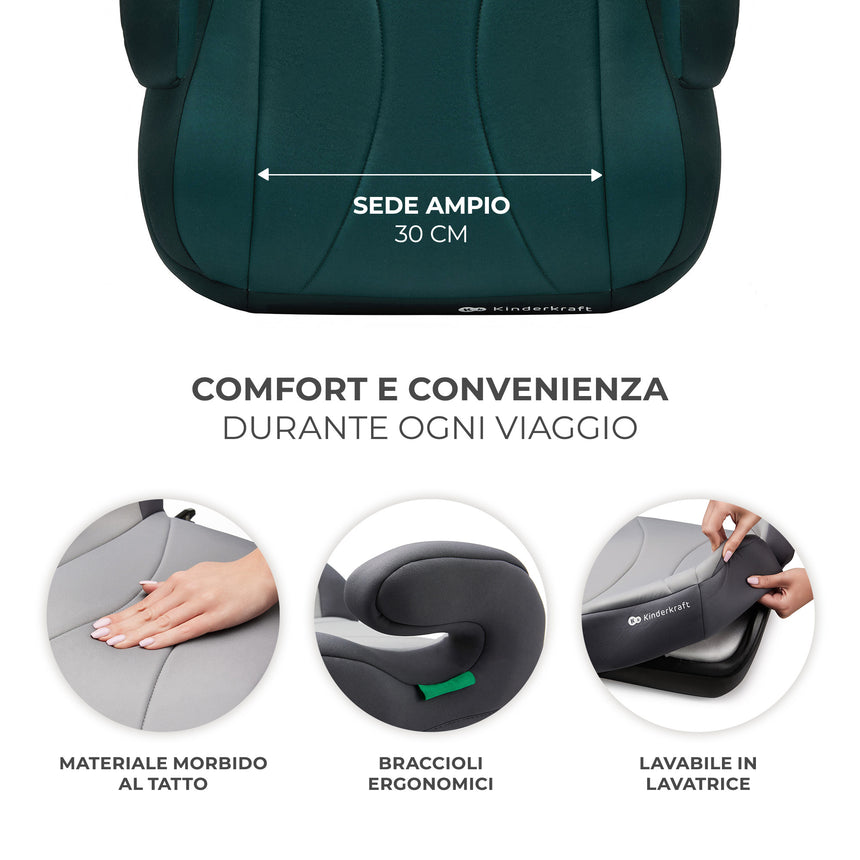 Kinderkraft Seggiolino Auto i-Boost i-Size 135-150 cm