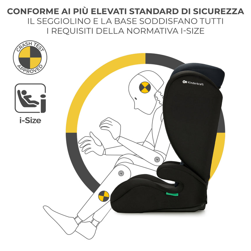 Kinderkraft Seggiolino Auto i-Spark i-Size 100-150 cm