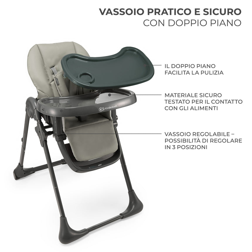 Kinderkraft Seggiolone Sdraietta 2in1 Tummie