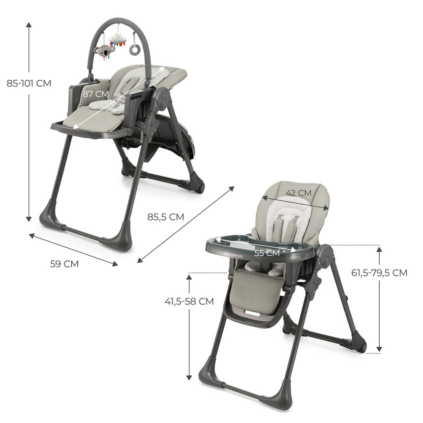 Kinderkraft Seggiolone Sdraietta 2in1 Tummie