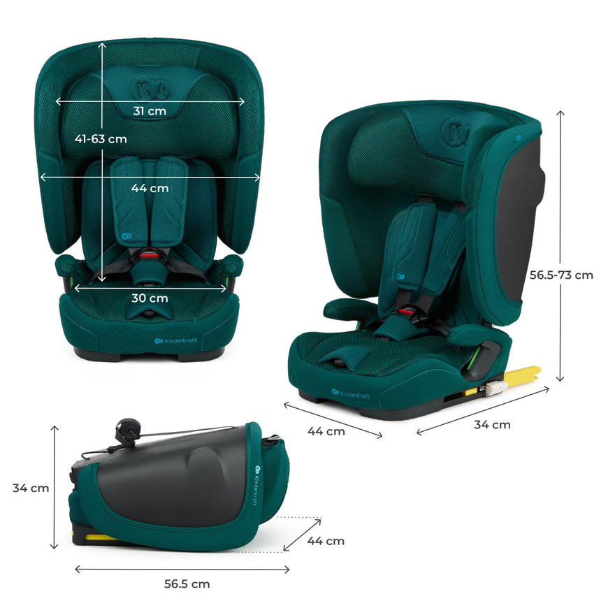 Kinderkraft Seggiolino Auto Fix2Go i-Size 76-150 cm