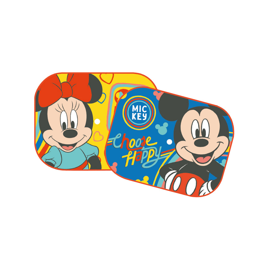 Disney Set 2 Tendine Parasole Laterali 44x35 cm Minnie & Mickey Mouse