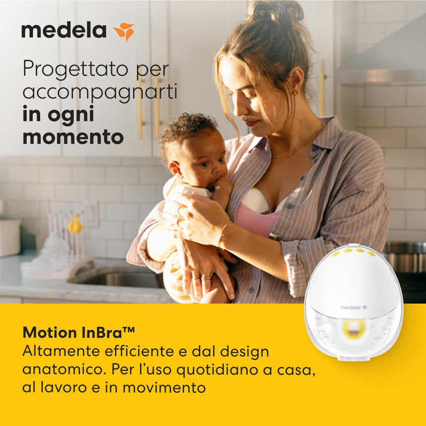 Medela Tiralatte Elettrico Indossabile Doppio Motion InBra