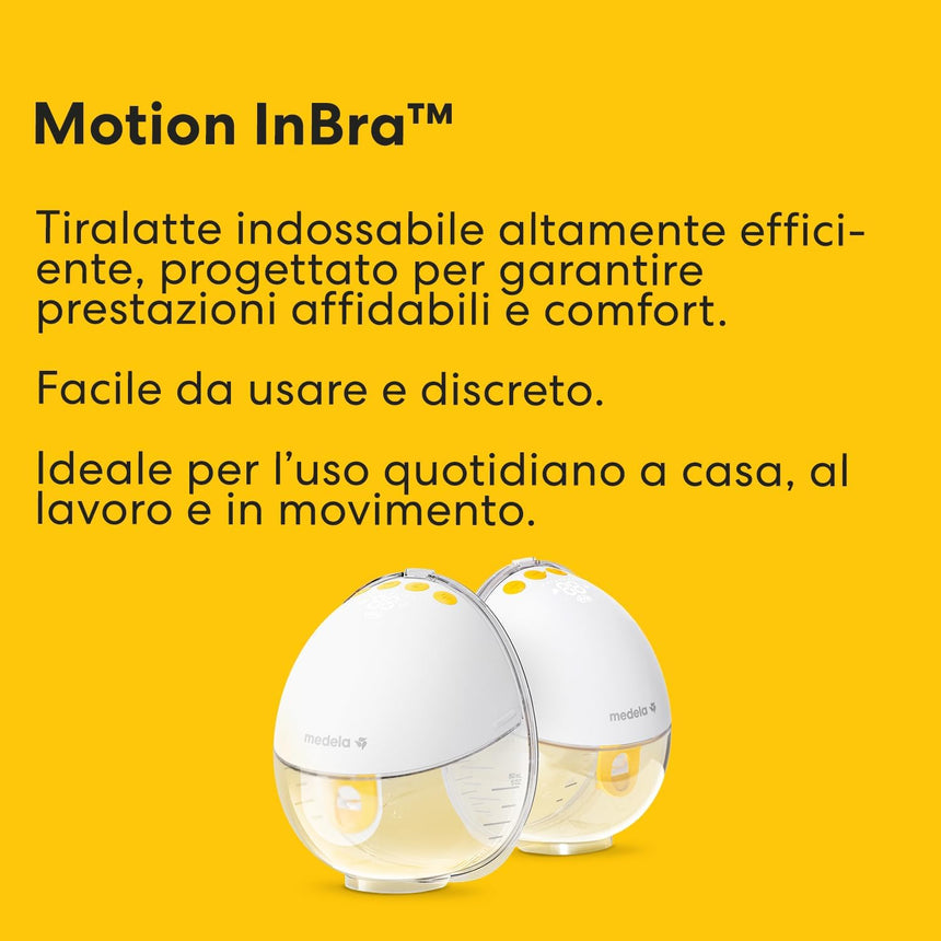 Medela Tiralatte Elettrico Indossabile Doppio Motion InBra