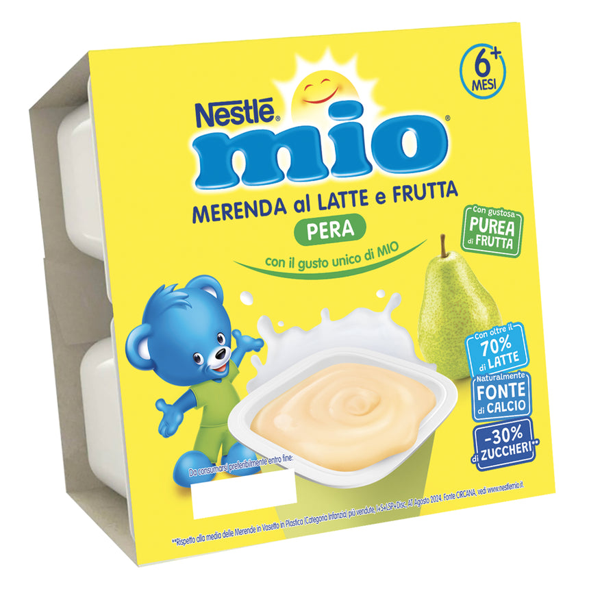Nestlé MIO Merenda al Latte Pera 400 g (4x100 g)
