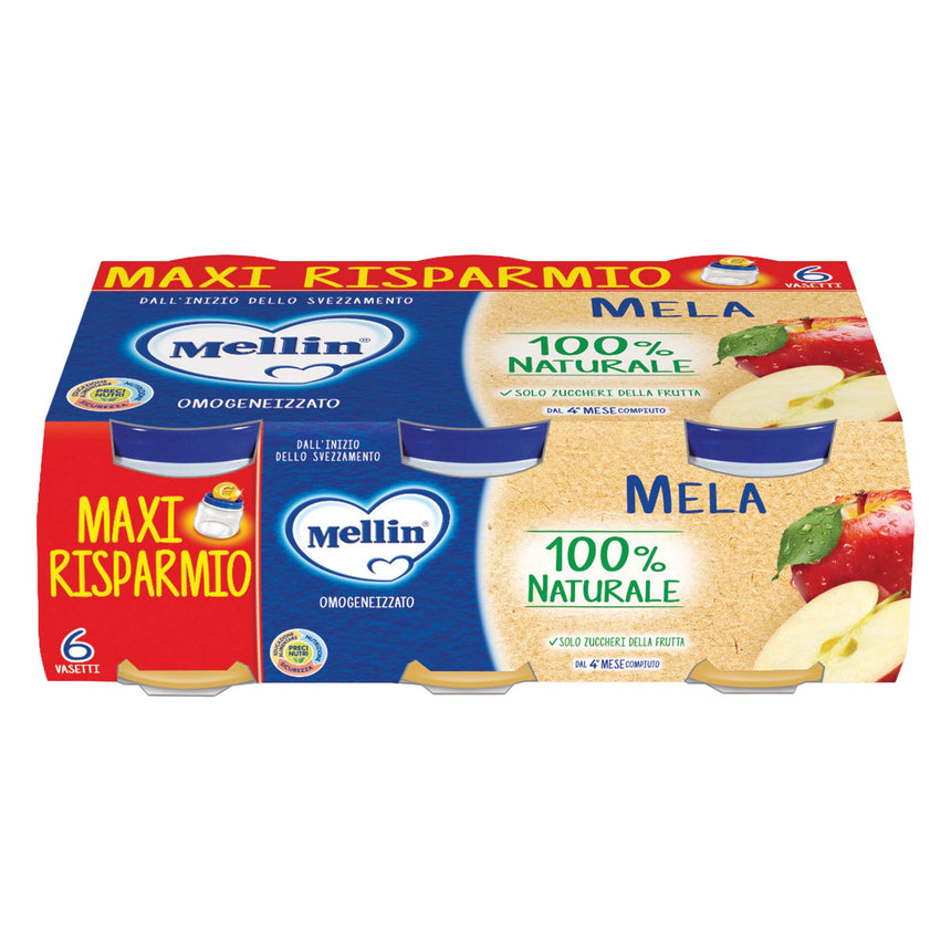 Mellin Omogeneizzato di Mela 600 g (6x100 g)