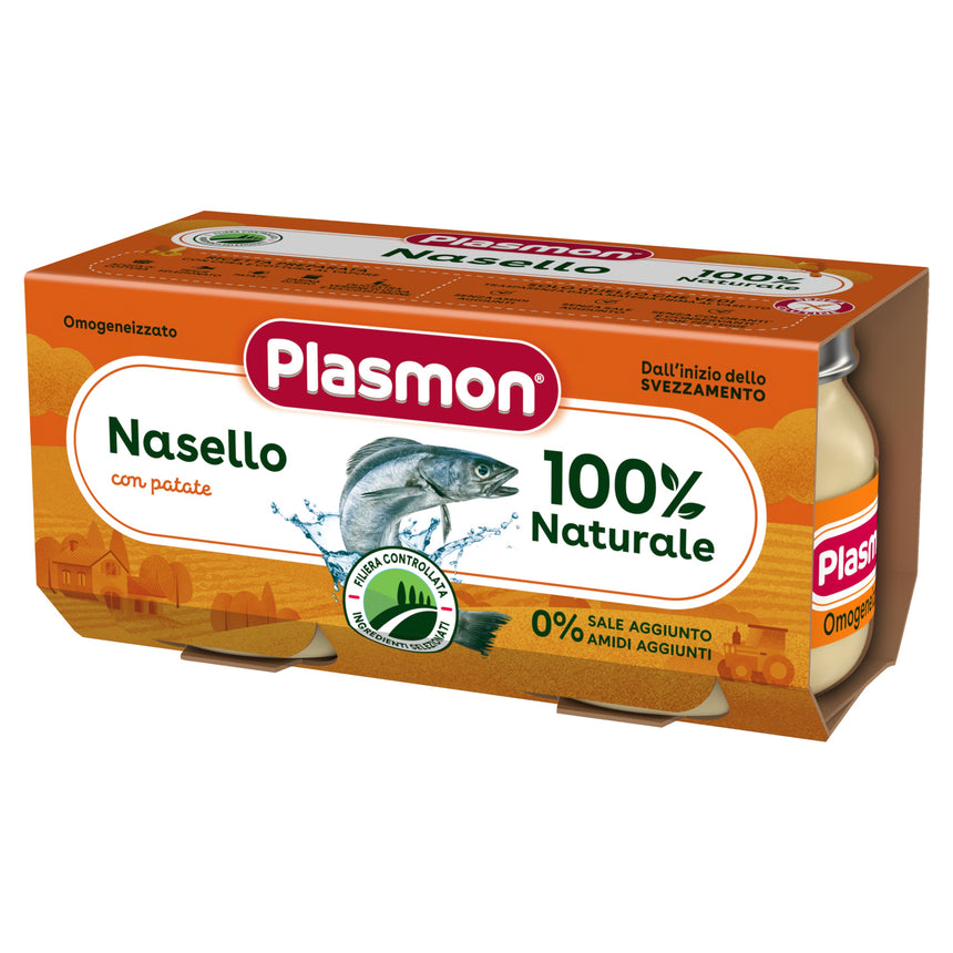 Plasmon Omogeneizzato di Nasello con patate 160 g (2x80 g)