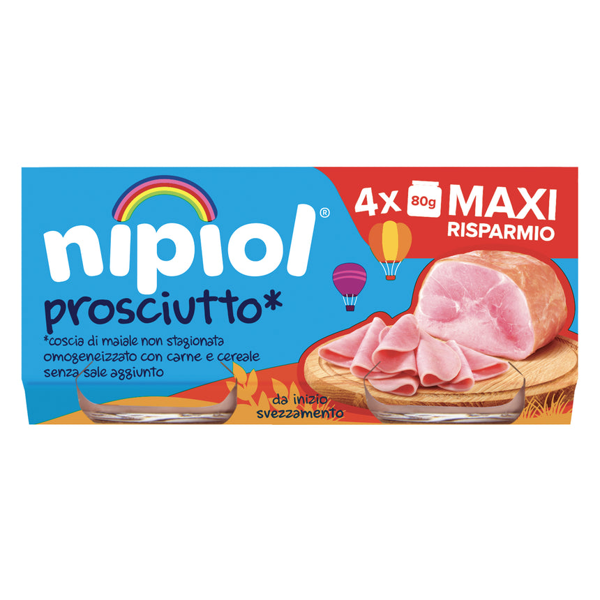 Nipiol Omogeneizzato Prosciutto 320 g (4x80 g)