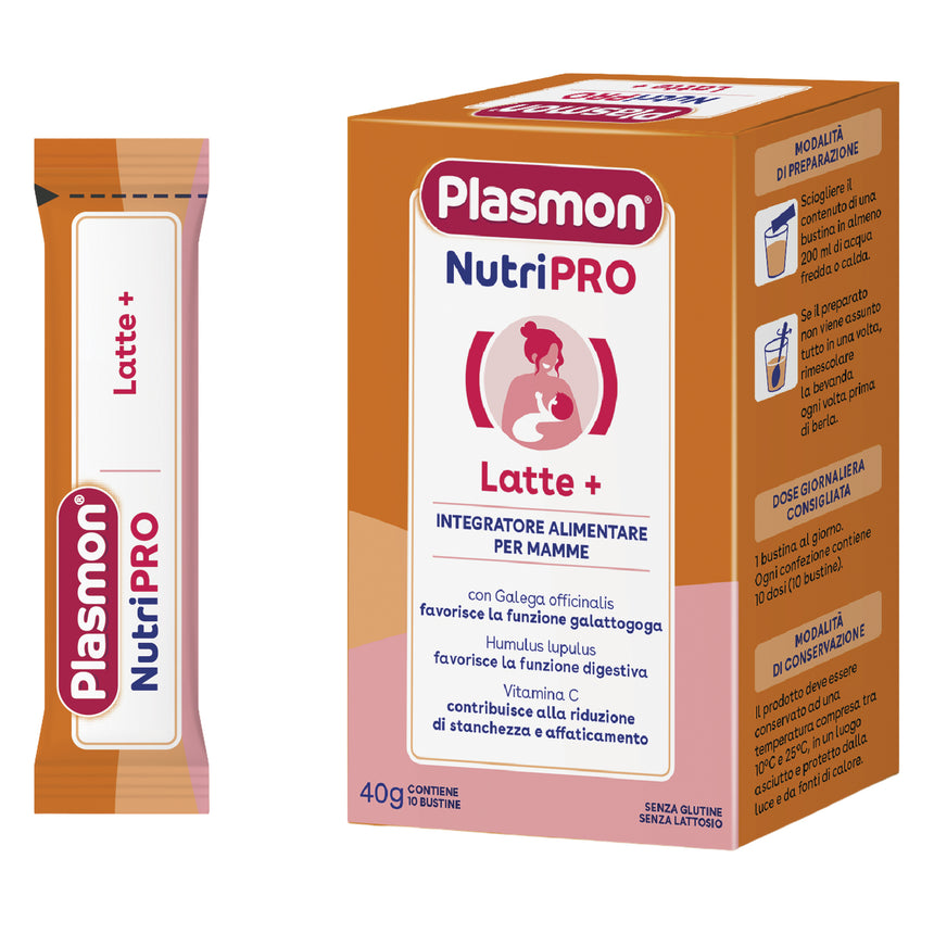 Plasmon Integratore Allattamento NutriPRO Latte+ 40 g (10 bustine da 4 g)
