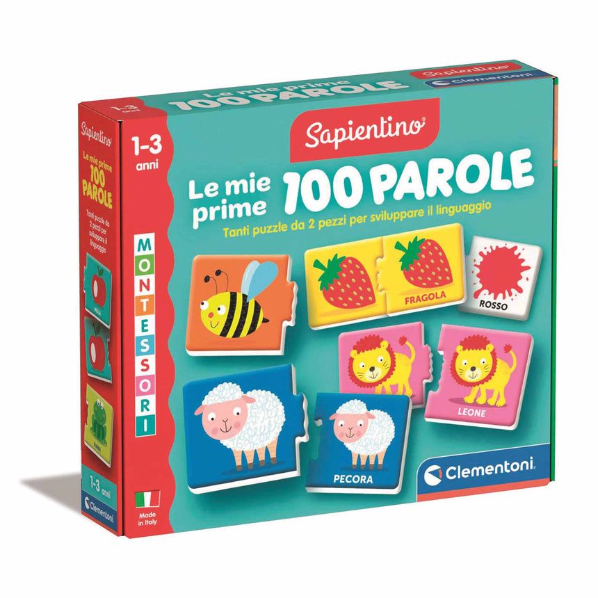 Sapientino Montessori Le Mie Prime 100 Parole 1-3 anni