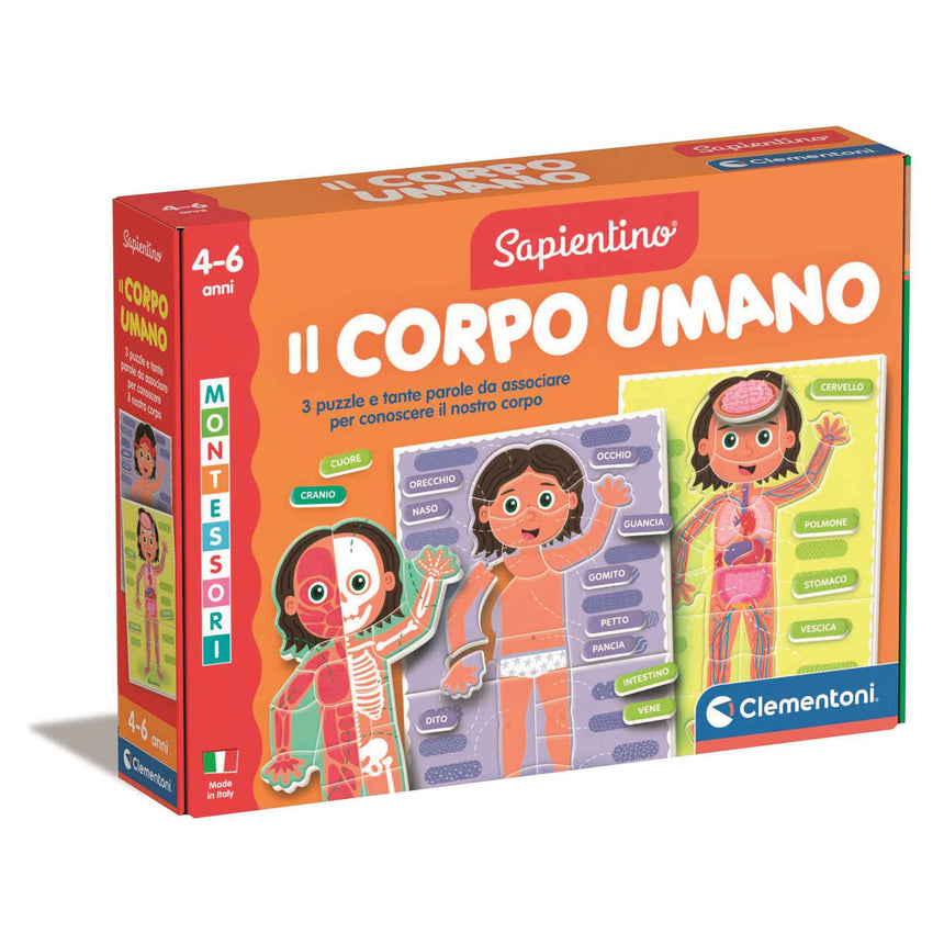 Sapientino Montessori Il Corpo Umano 4-6 anni