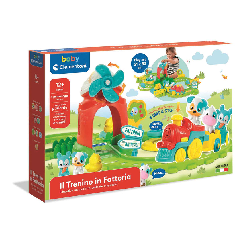 Baby Clementoni Playset Il Trenino in Fattoria +12 mesi