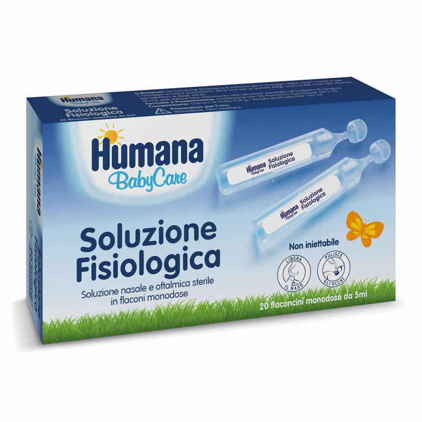 Humana BabyCare Soluzione Fisiologica Monodose 20 flaconcini da 5 ml