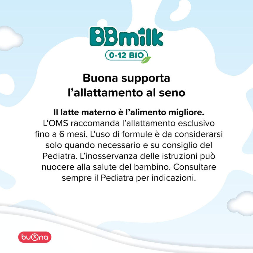 Buona Latte di Proseguimento BBmilk 0-12 mesi Bio liquido 500 ml