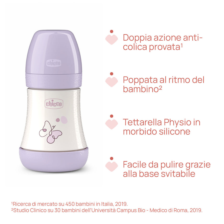 Chicco Biberon Anti-colica Perfect 5 +0 mesi Flusso Lento 150 ml
