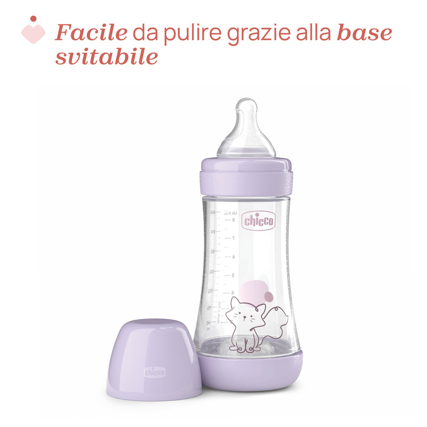 Chicco Biberon Anti-colica Perfect 5 +2 mesi Flusso Medio 240 ml