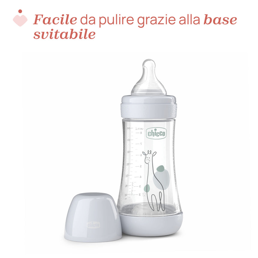 Chicco Biberon Anti-colica Perfect 5 +2 mesi Flusso Medio 240 ml